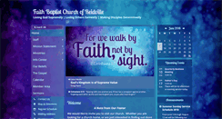 Desktop Screenshot of faithbaptistreidville.org