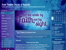 Tablet Screenshot of faithbaptistreidville.org